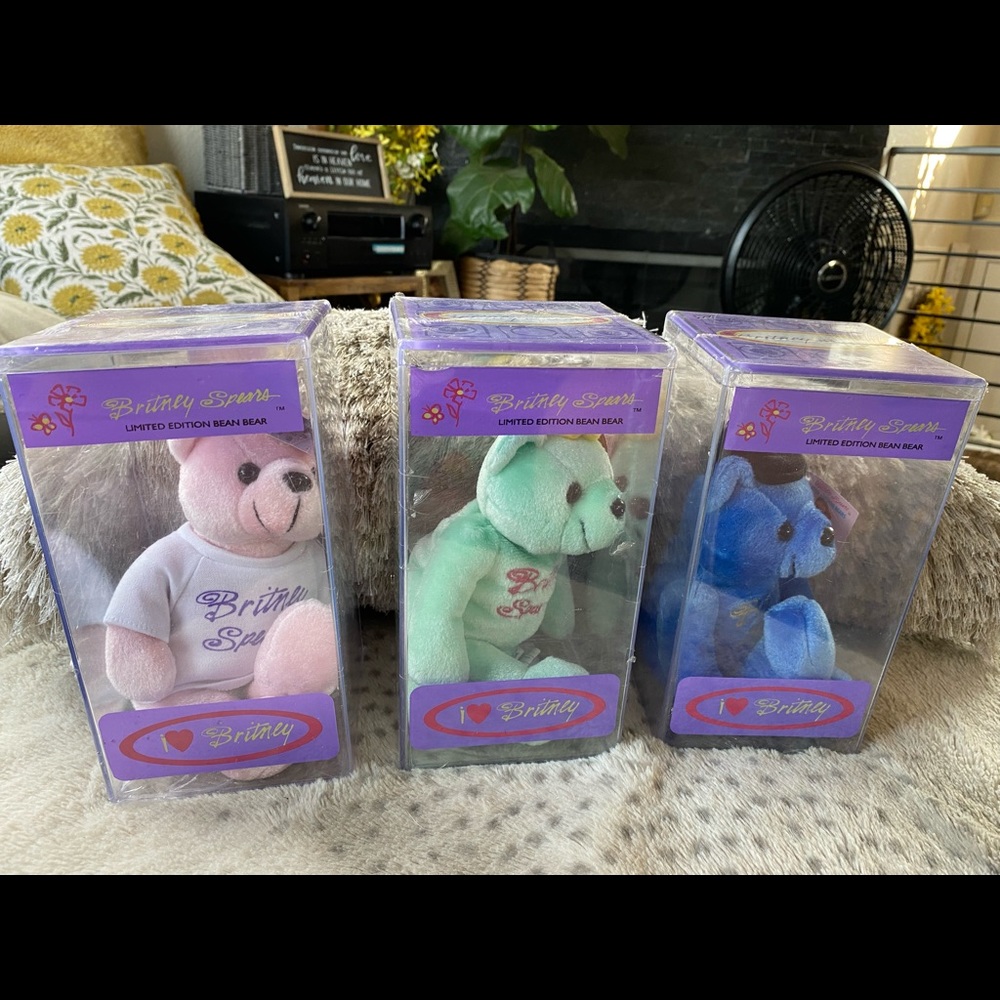 💖1999 Britney Spears Ltd. Edition Bear #1 #2 & #3